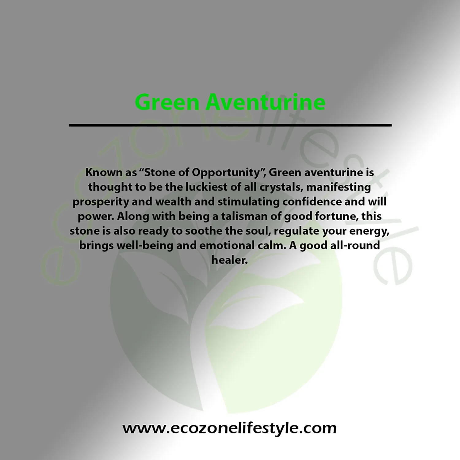 El'Cobre Green Aventurine krystalarmbånd 8mm grøn