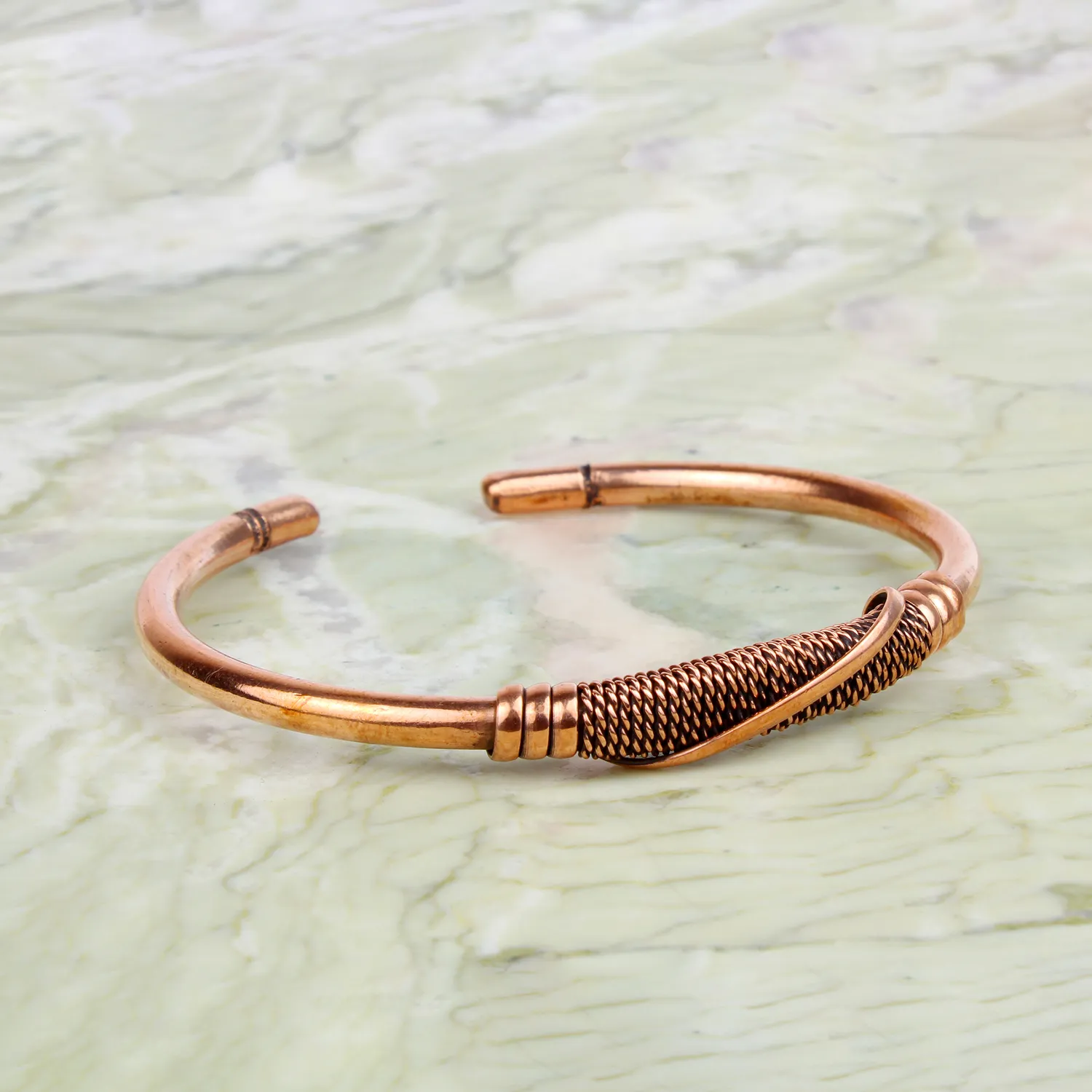 El'Cobre Design 49 kobberarmbånd let med æske