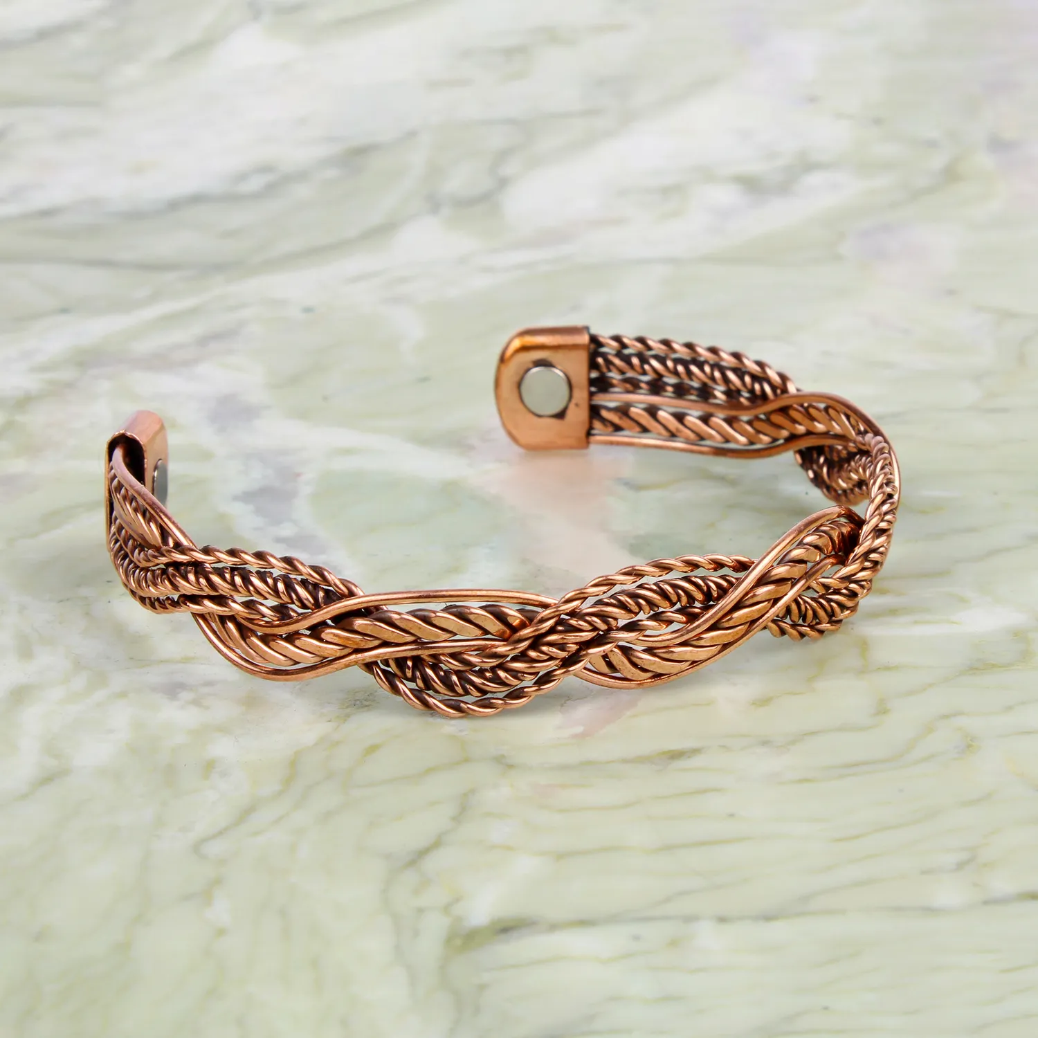 El'Cobre Design 50 kobberarmbånd let med gaveæske
