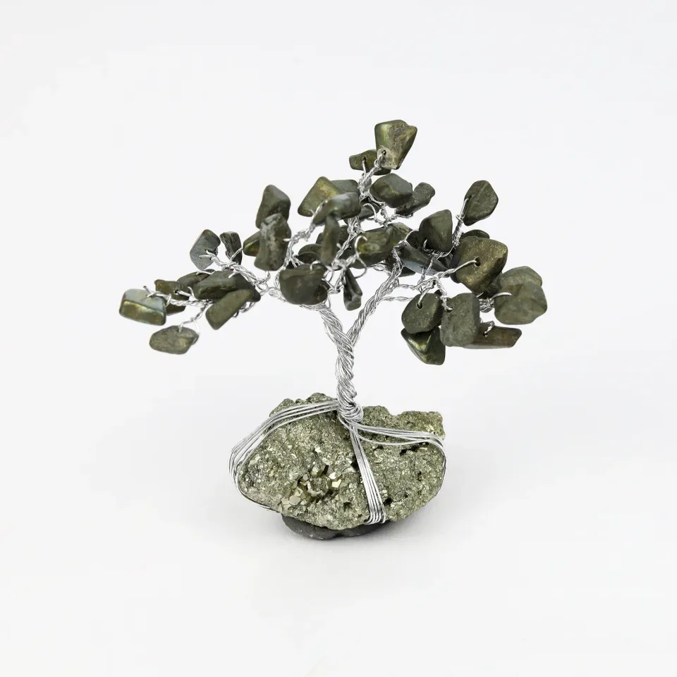 El'Cobre Mini Pyrit træ med pyrit cluster