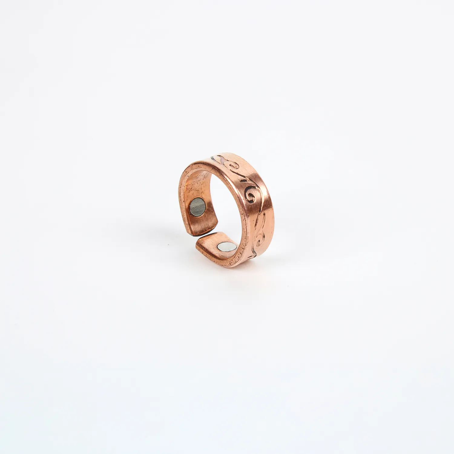 El'Cobre Design 3 kobberring med magnet justerbar