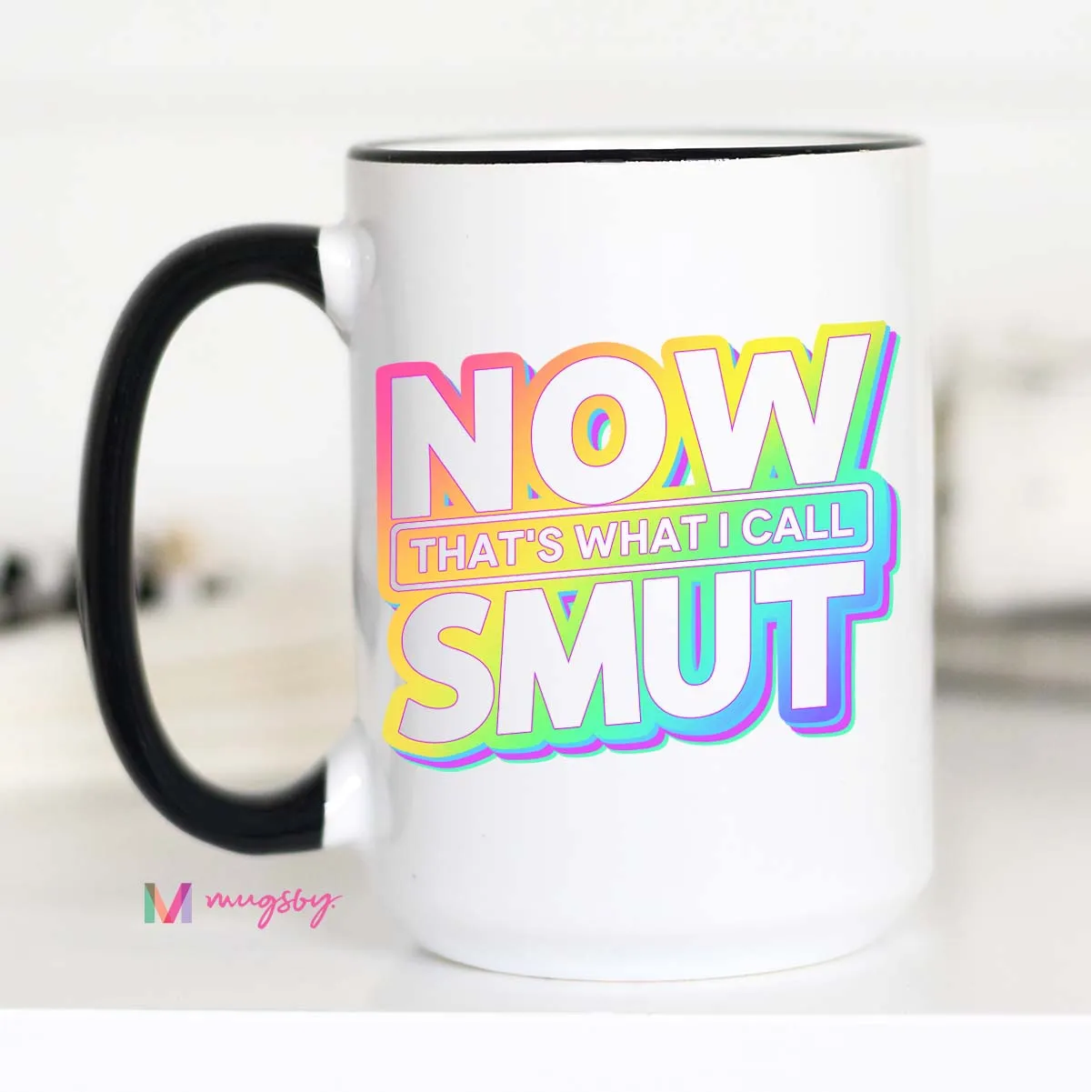 Mugsby Smut kop hvid keramik 325 ml bog