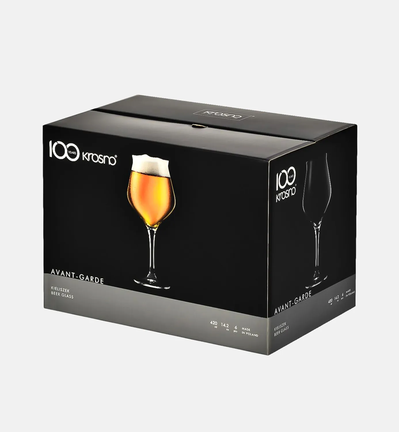 Krosno Avant-Garde ølglas 420 ml smagning