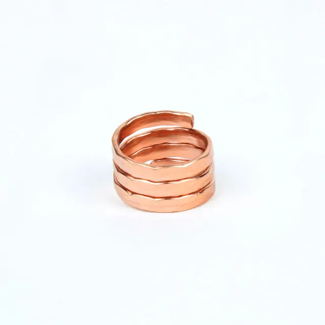 El'Cobre kobberring Design 8 justerbar ren kobber