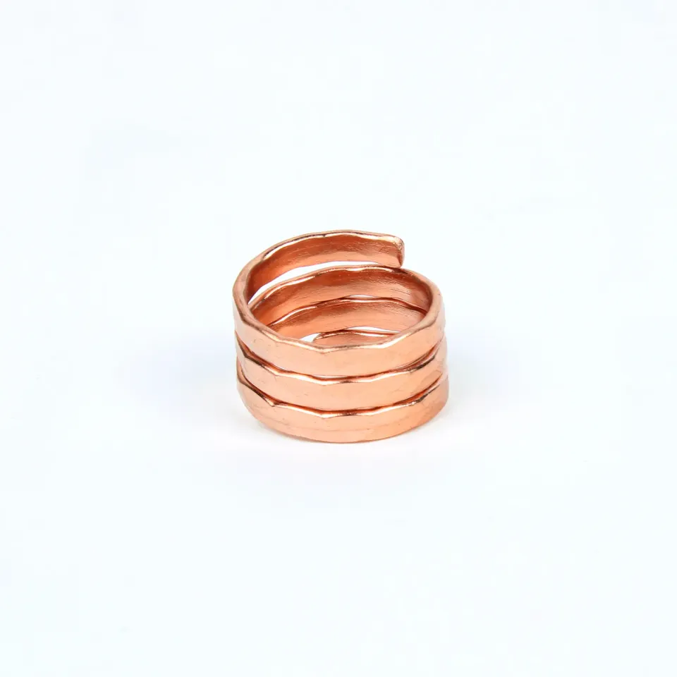 El'Cobre kobberring Design 8 justerbar ren kobber