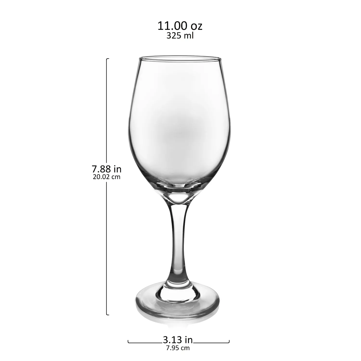 Libbey Classic 3057S4 hvidvinsglas 4 stk 325 ml dråbe