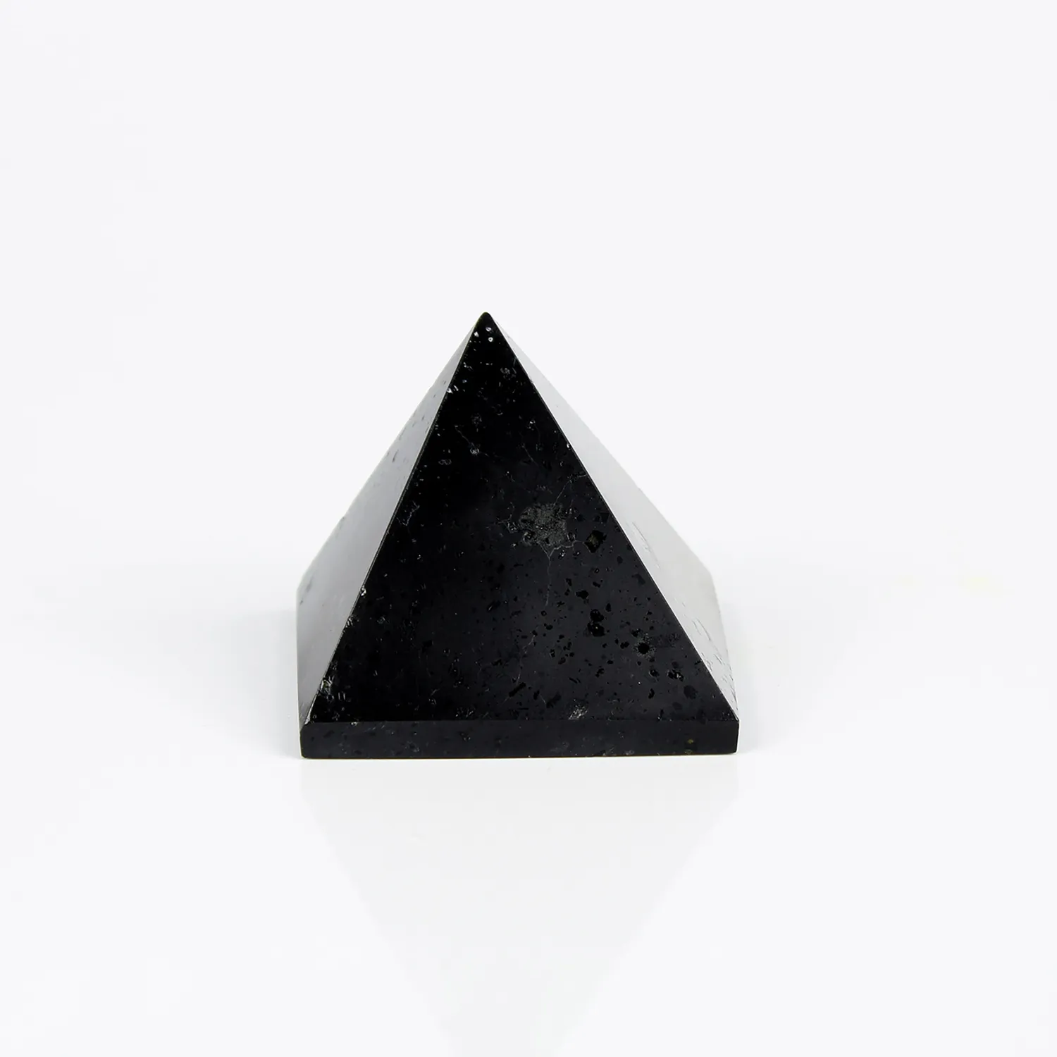 El'Cobre Black Agate krystal pyramide sort agat