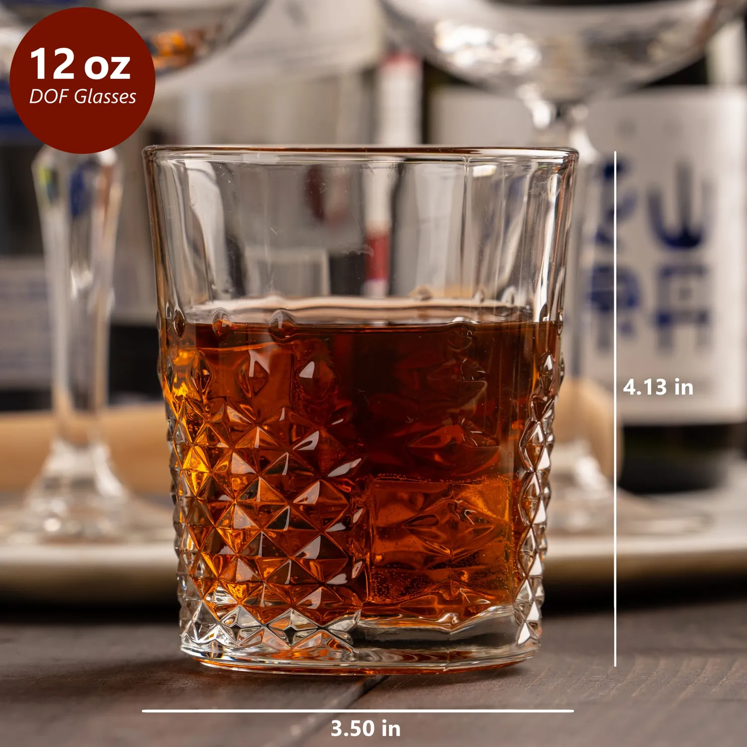 Libbey Carats double old fashioned whiskyglas 4 stk 355 ml