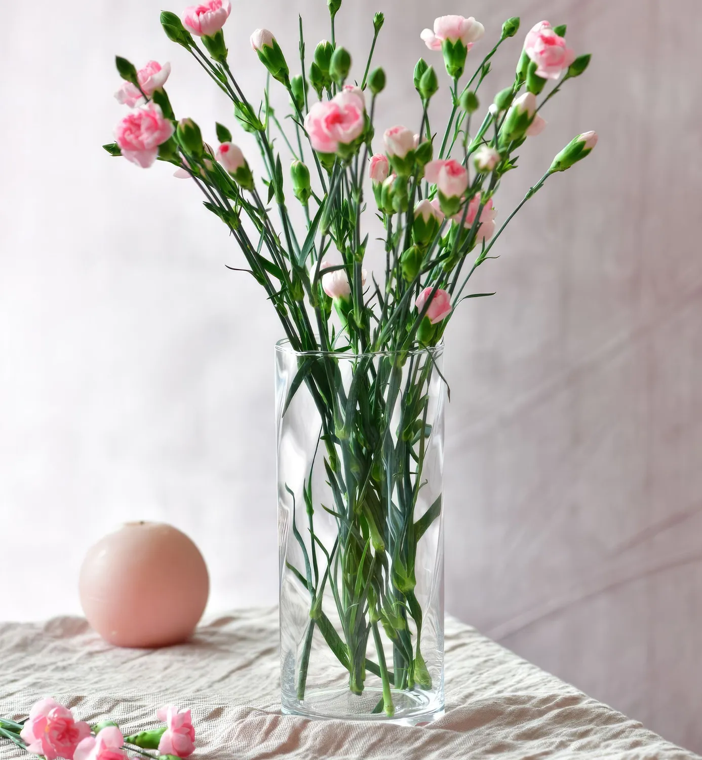 Krosno Home Simple vase 25 cm riflet glas