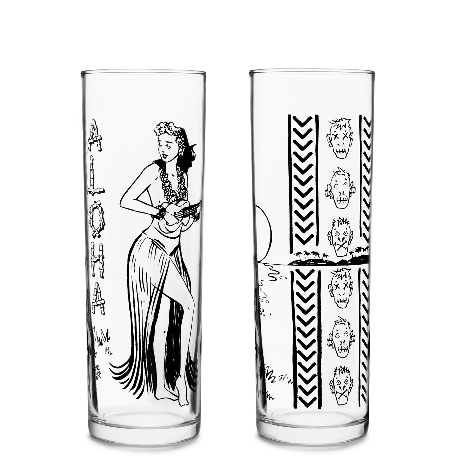 Libbey Tiki Kahiko zombieglas 4 stk 399 ml sort