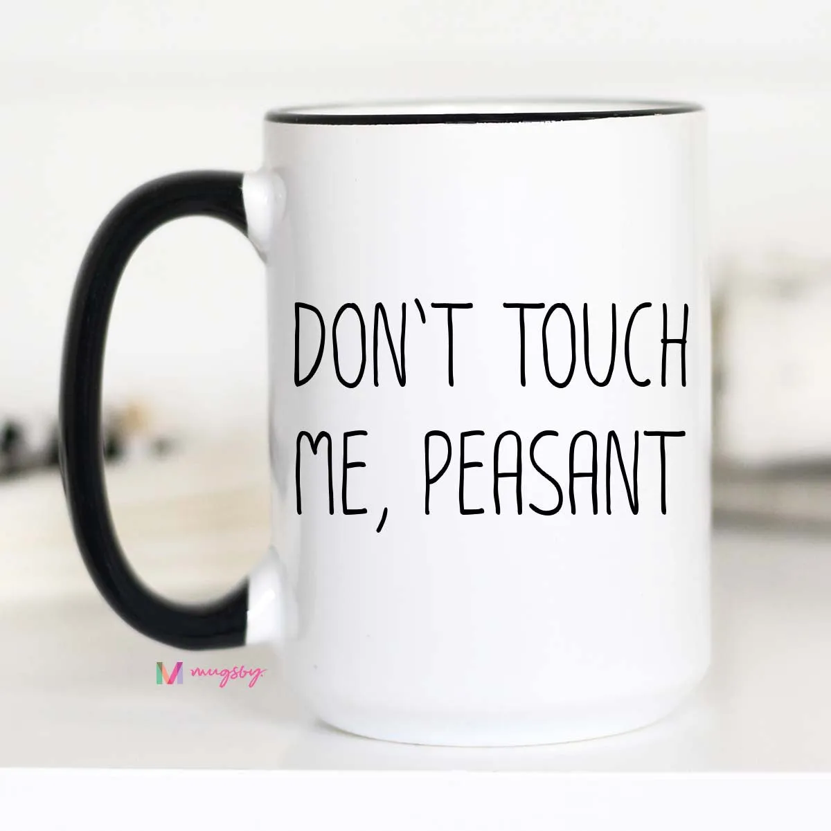 Mugsby Don’t Touch Me Peasant kop hvid 325 ml