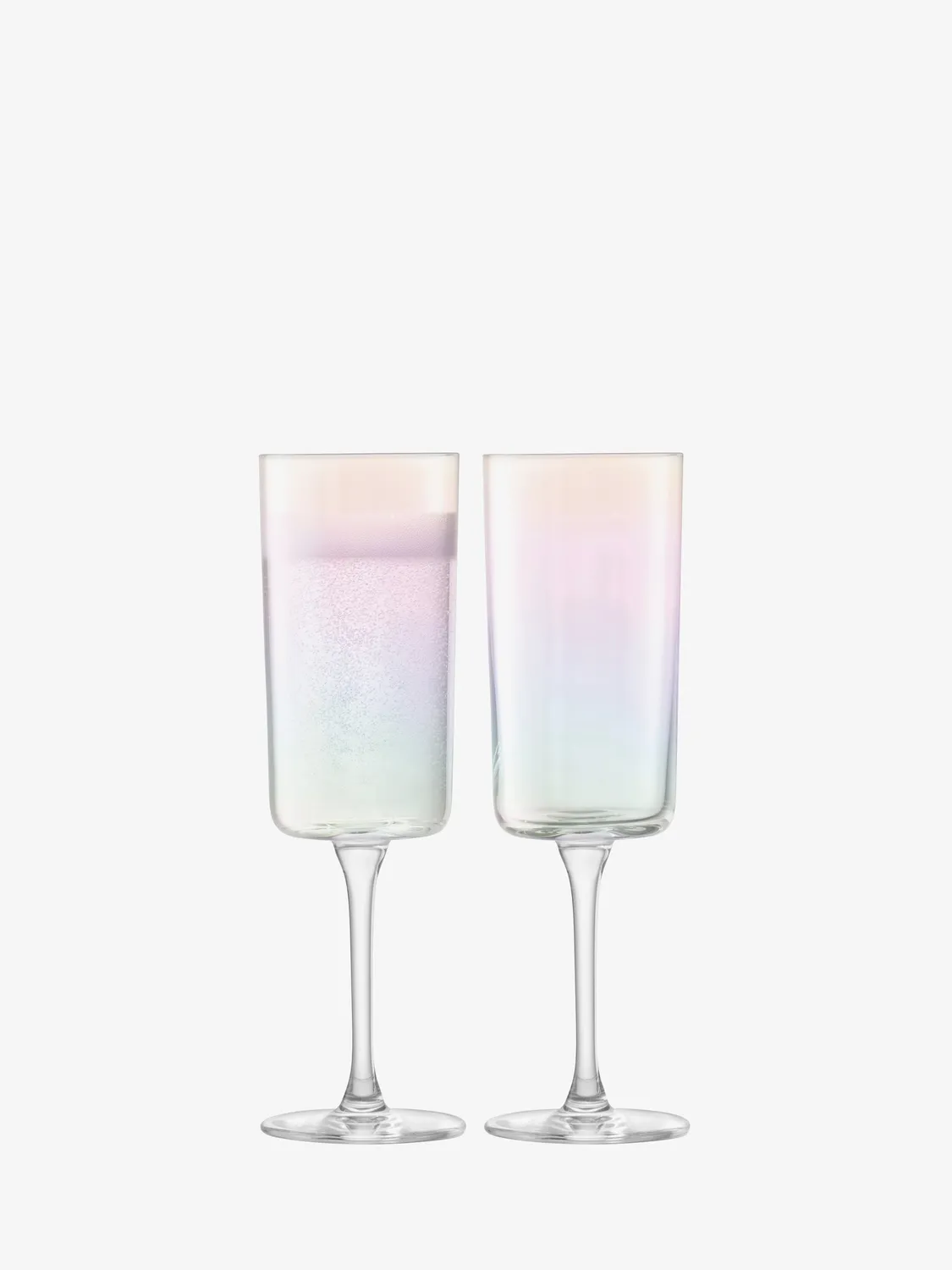 LSA Iridescence champagnefløjte 2 stk perlemor