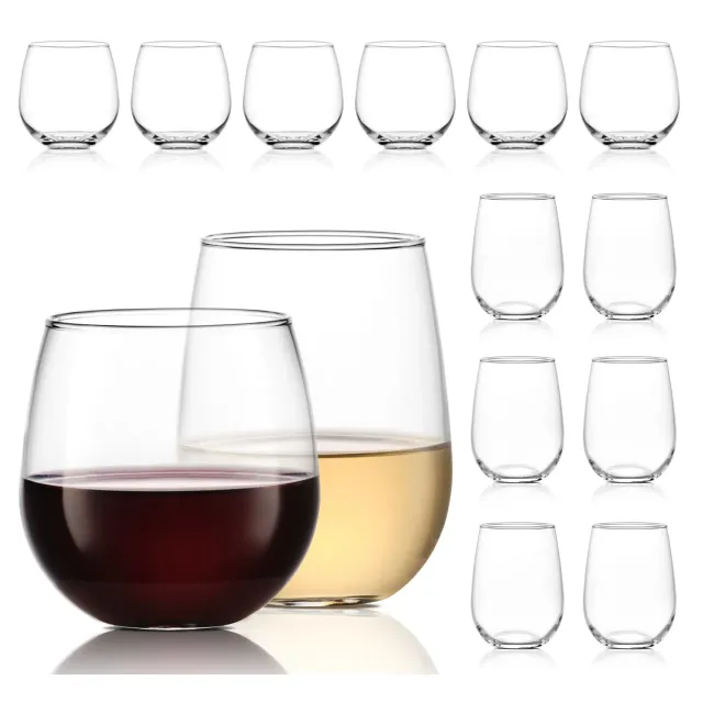 Libbey Stemless vinglas 12 stk uden stilk klart