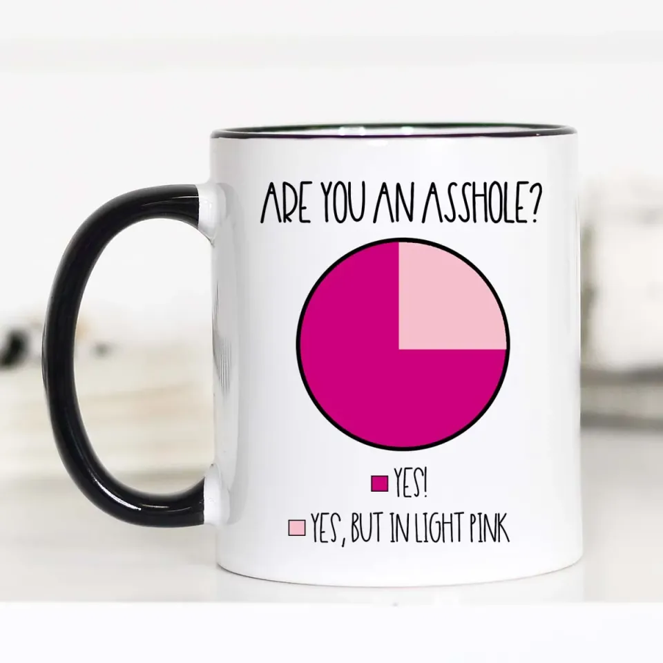 Mugsby Are You krus 325 ml hvid pie chart