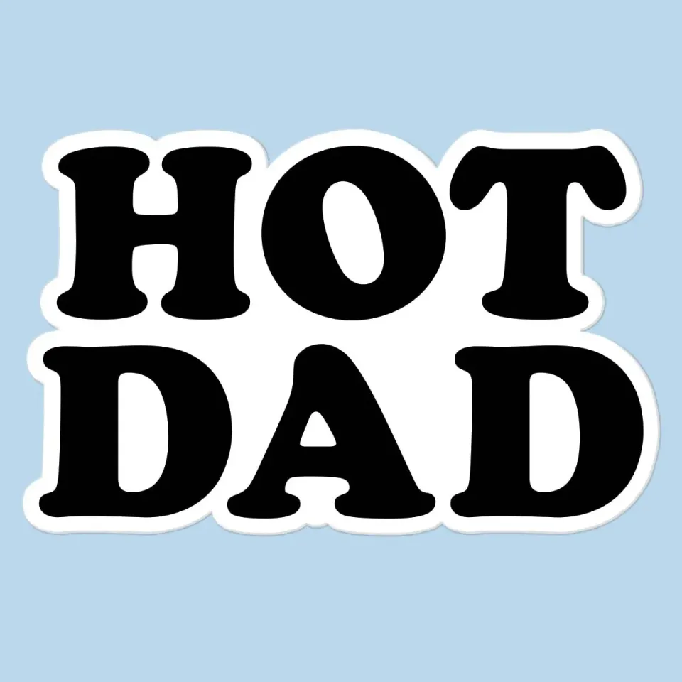 Mugsby Hot Dad vinylklistermærke sjov fars dag
