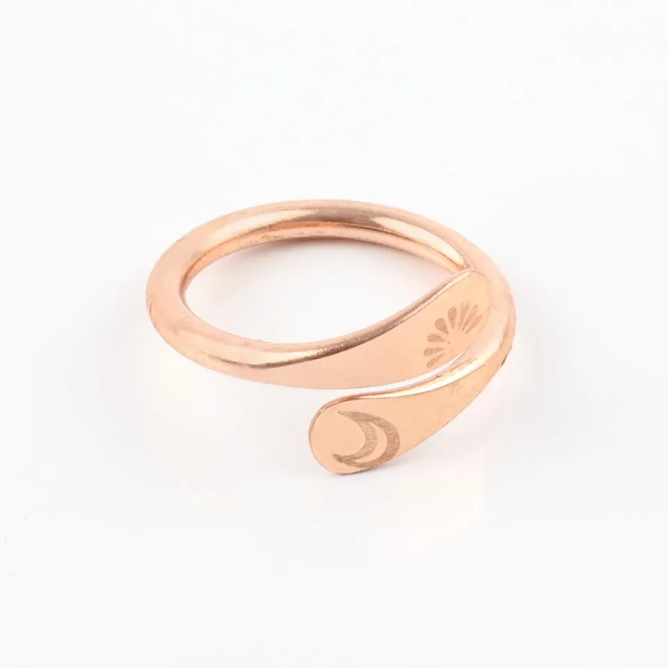 El'Cobre Design 31 kobberring justerbar spiral