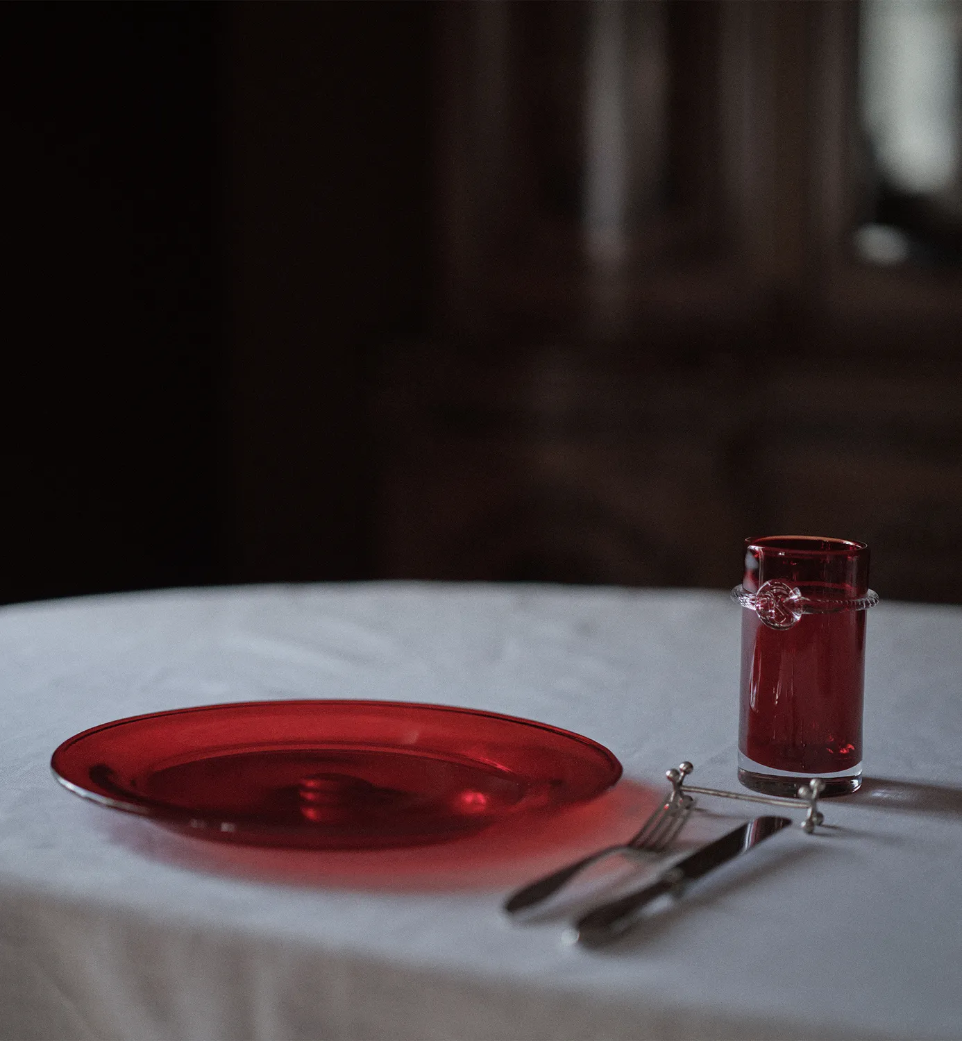Krosno Aurelia tumbler 450 ml rubin 2 stk