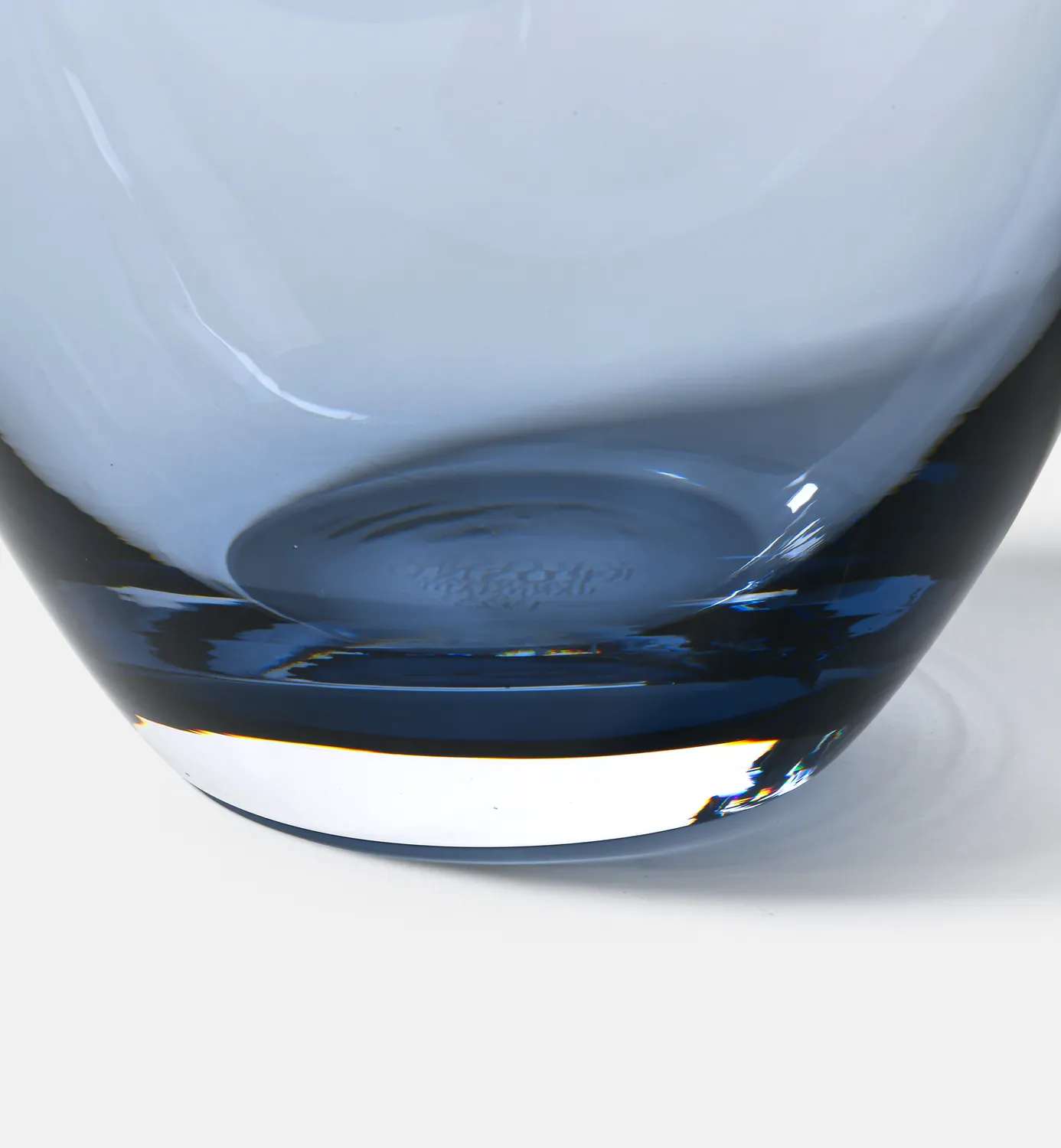 Krosno Flow vase 32 cm navy krystal