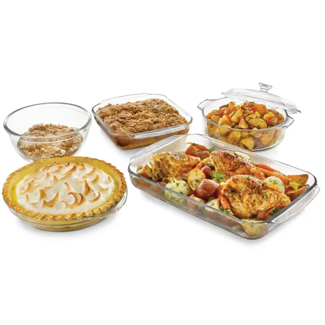 Libbey Baker's Basics ovnfad sæt 5 dele klart glas