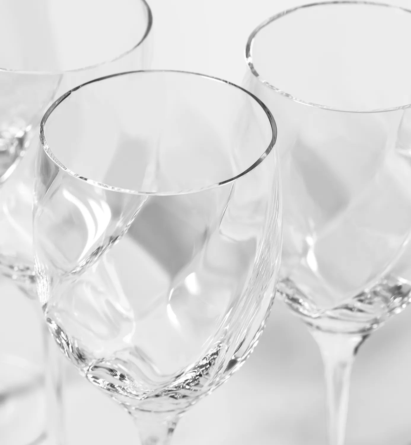 Krosno hvidvinsglas 270 ml riflet krystal