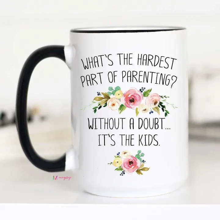 Mugsby It's the Kids krus 325 ml hvid sjov forældregave