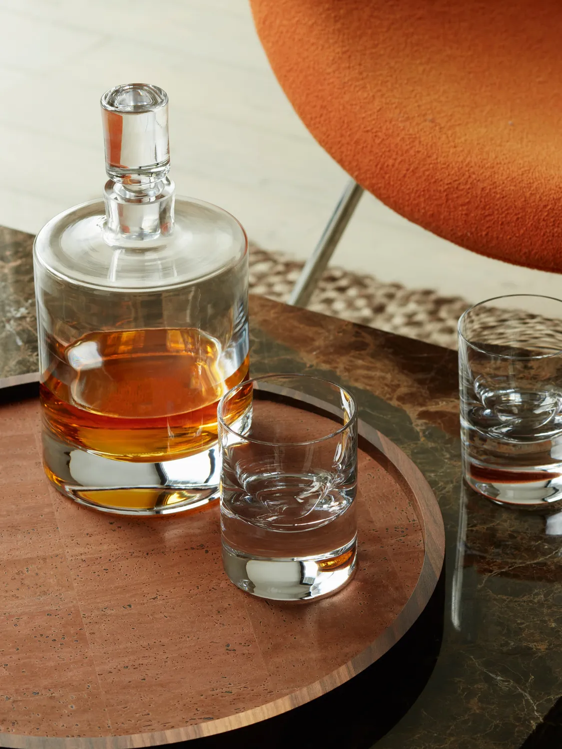 LSA Boris whiskysæt karaffel 2 glas mundblæst
