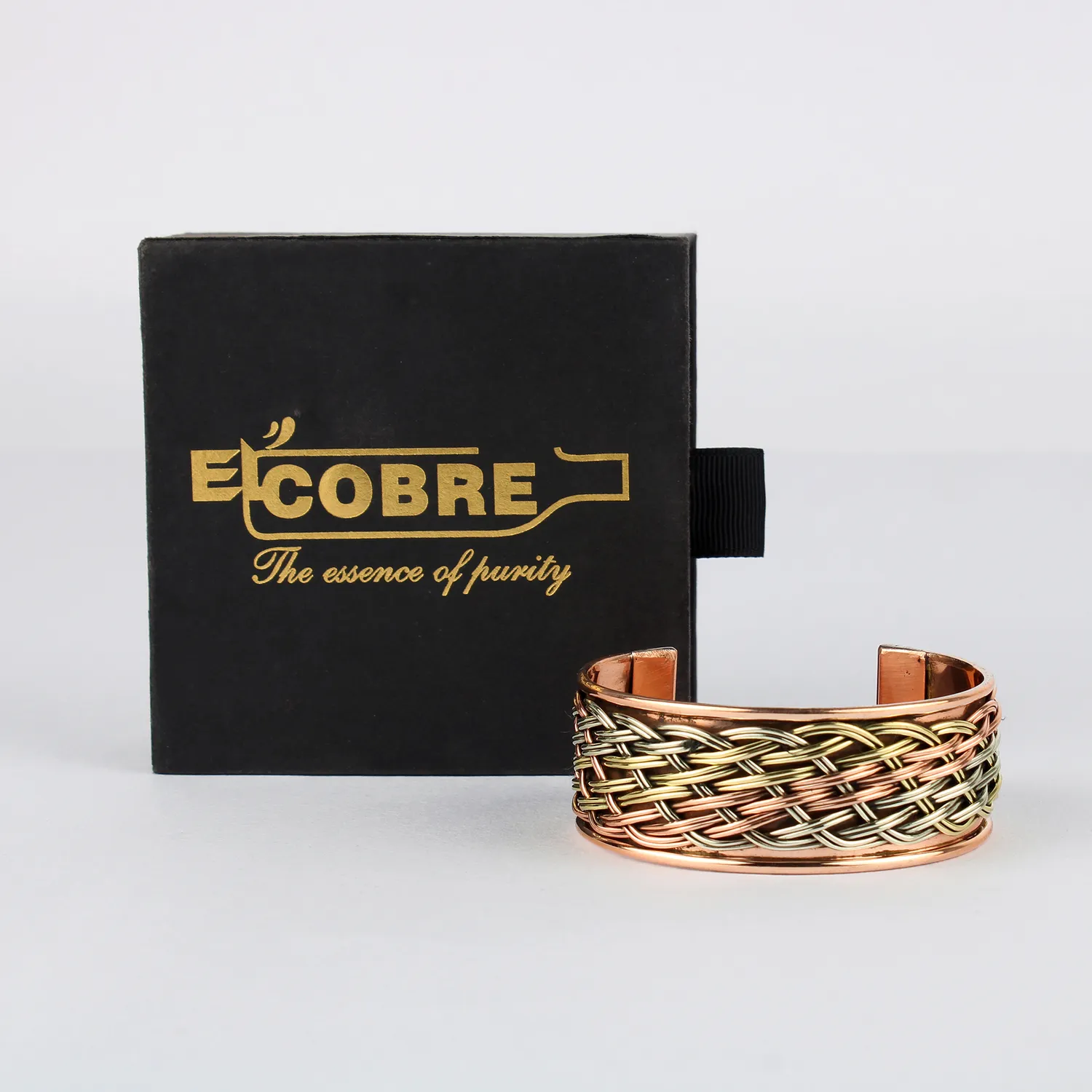 El'Cobre Design 61 kobberarmbånd let med gaveæske