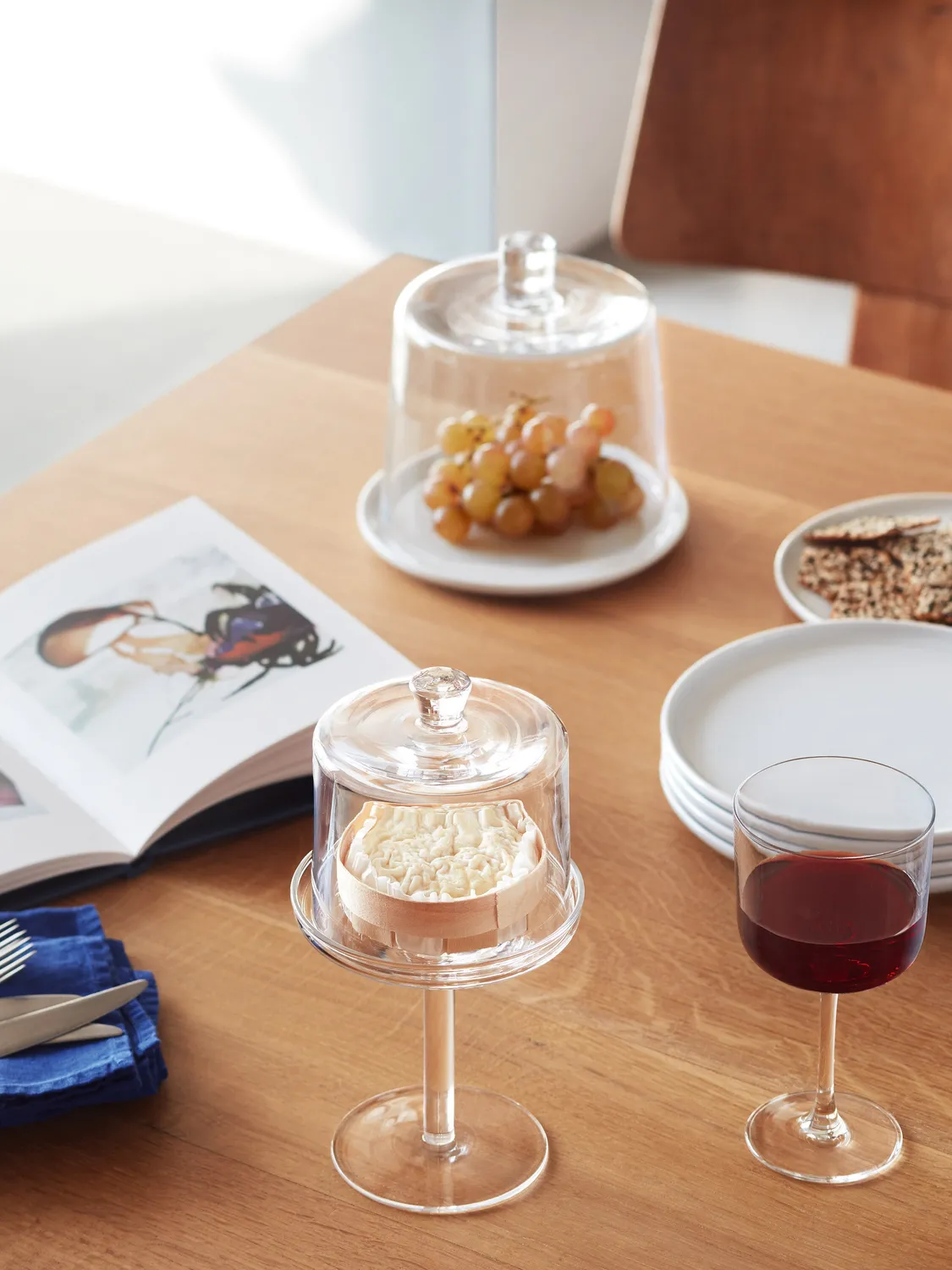 LSA Gio Stand & Dome kagefad med kuppel glas