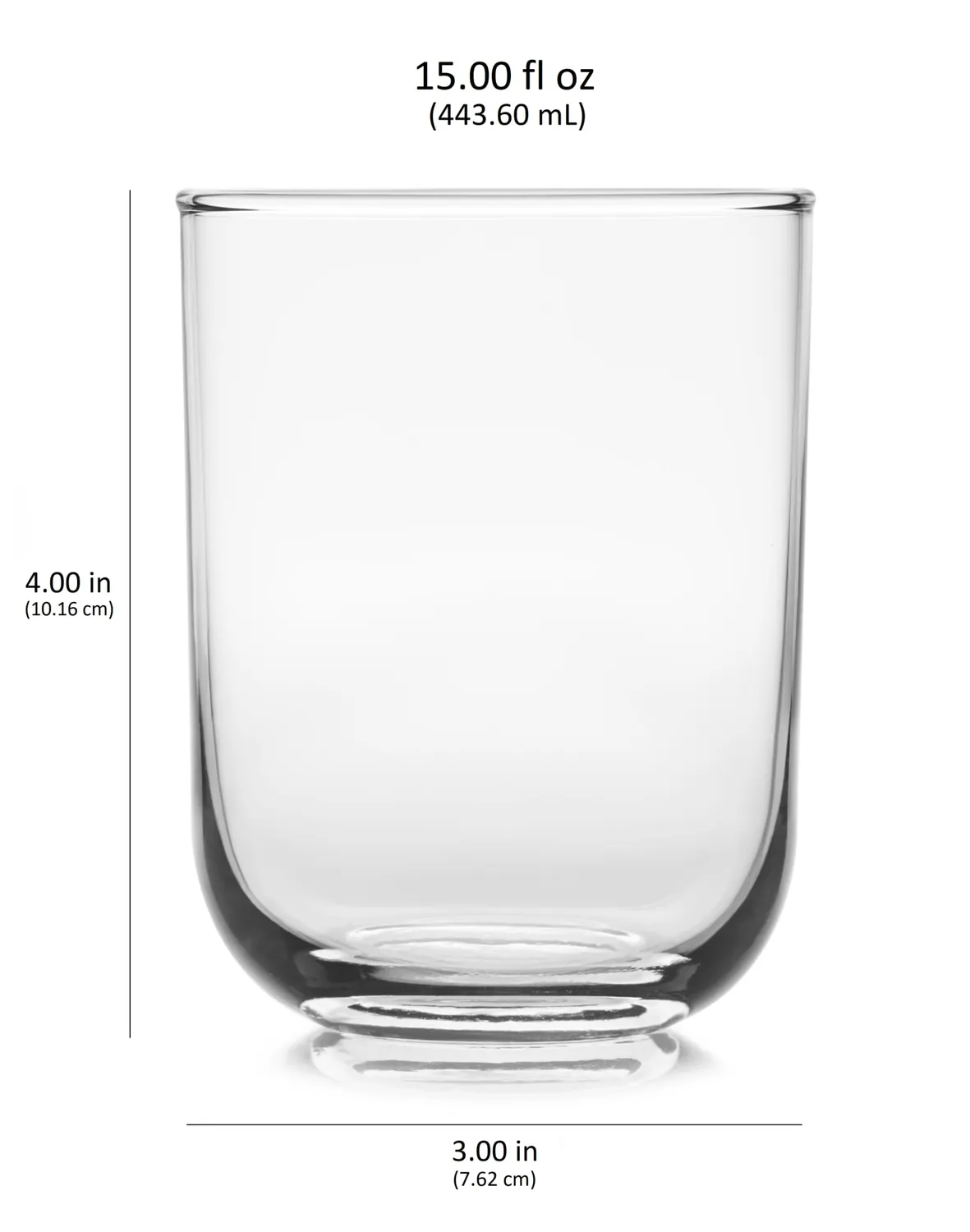 Libbey Polaris Axis rocksglas 444 ml sæt 8 lige