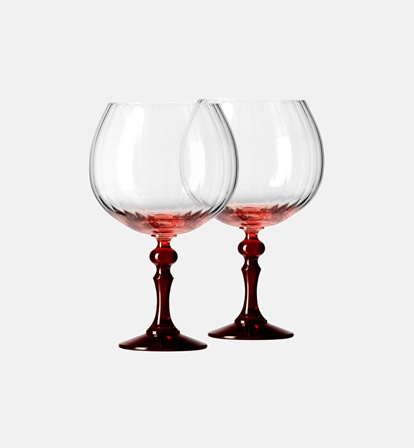 Krosno Ombré ginglas 660 ml med rød stilk