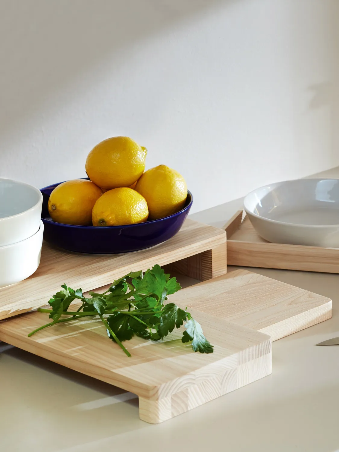 LSA Collective pastaskål 2 stk cobalt porcelæn