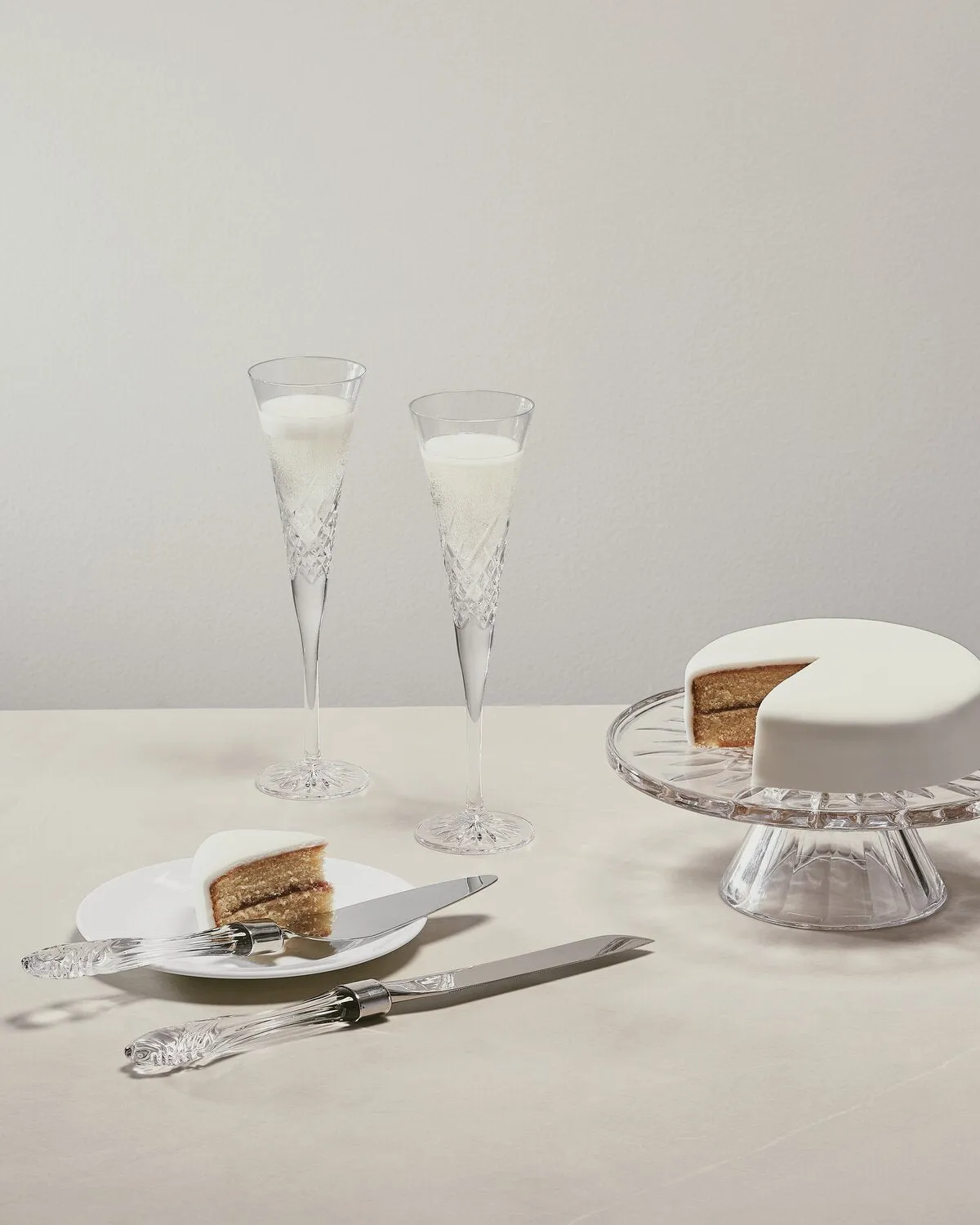 Waterford Wedding kagesæt kniv og spade stål