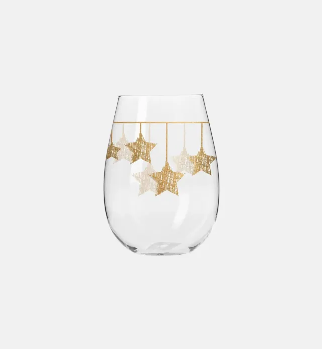 Krosno STAR glas 500 ml med guldstjerner