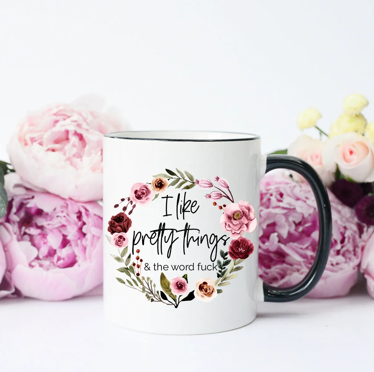 Mugsby Pretty Things kop 325 ml hvid fræk
