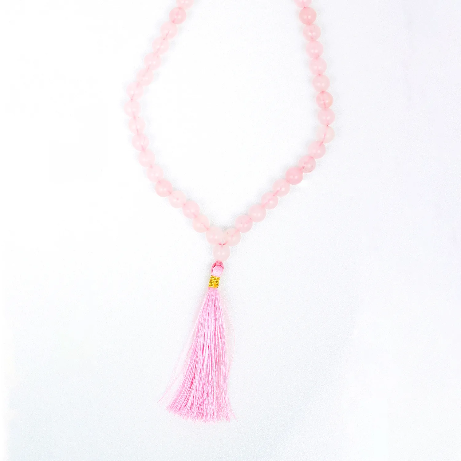 El'Cobre rosenkvarts mala meditationskæde