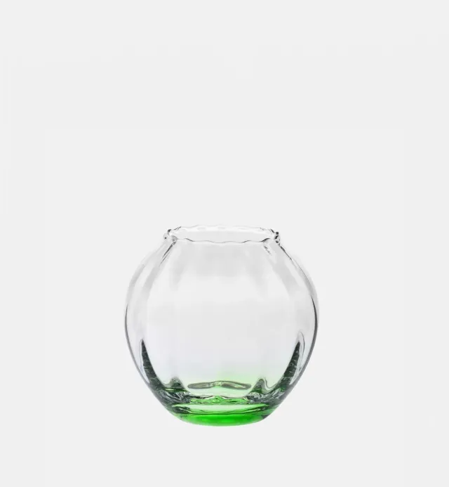 Krosno lysestage vase glas lysegrøn 11,4 cm