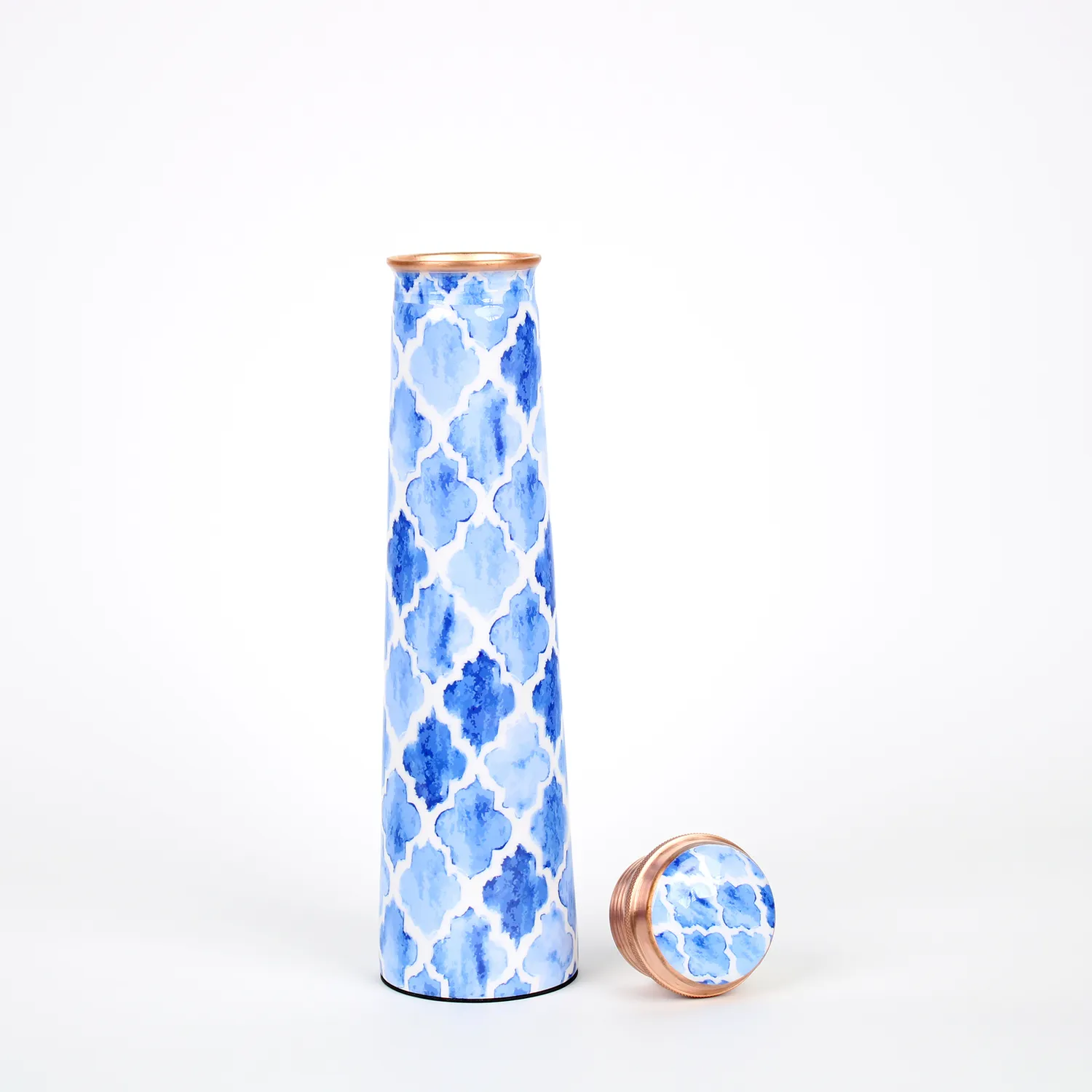 El'Cobre Tower kobberflaske 850 ml blå Quatre Blue