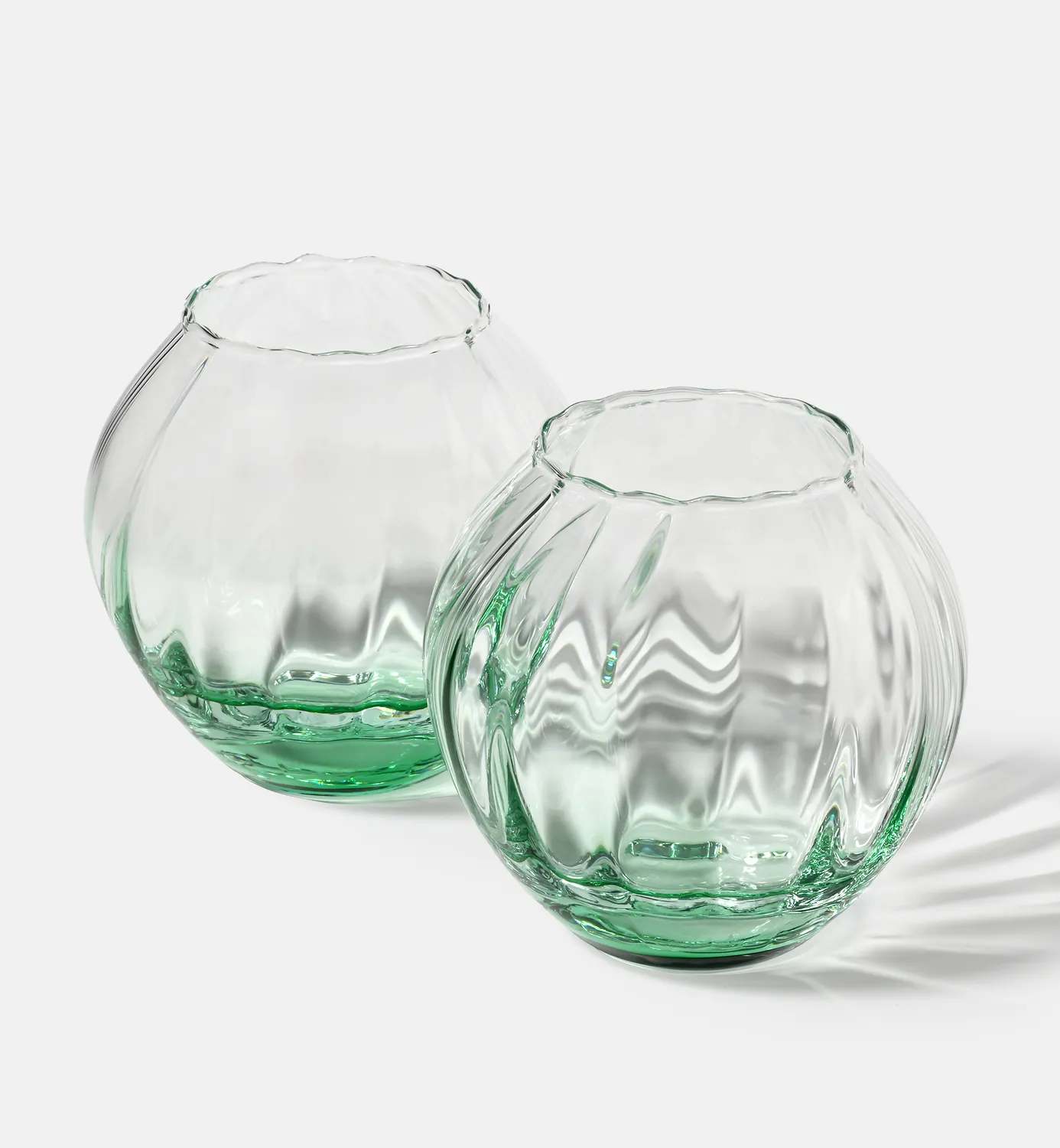 Krosno Gemstone lysestage glas smaragd 11,4 cm