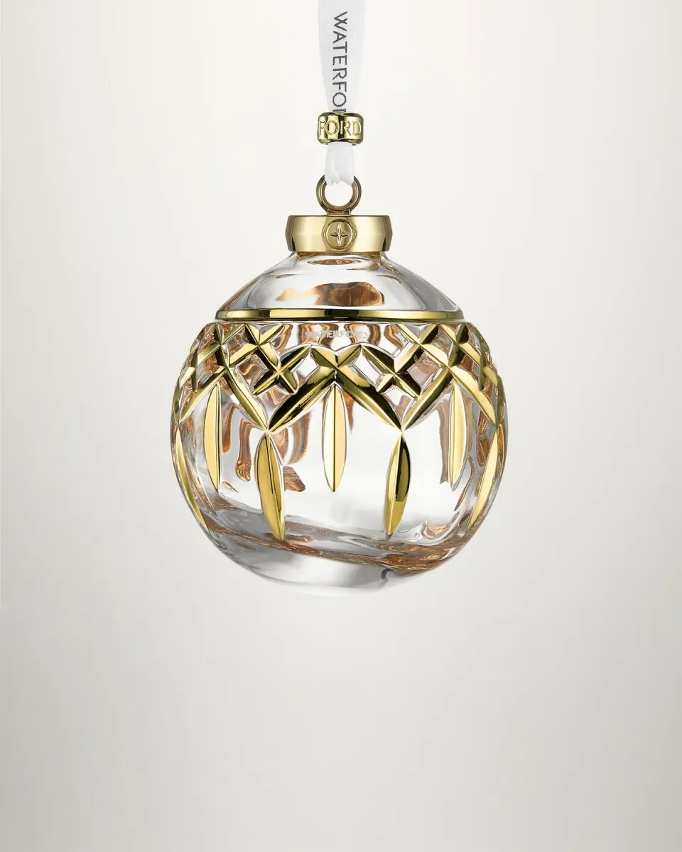 Waterford Lismore Bauble Gilded julekugle forgyldt