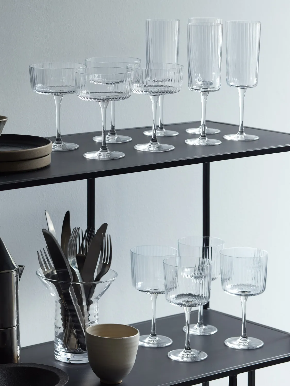 LSA Gio champagne cocktailskaal glas 4 stk klar