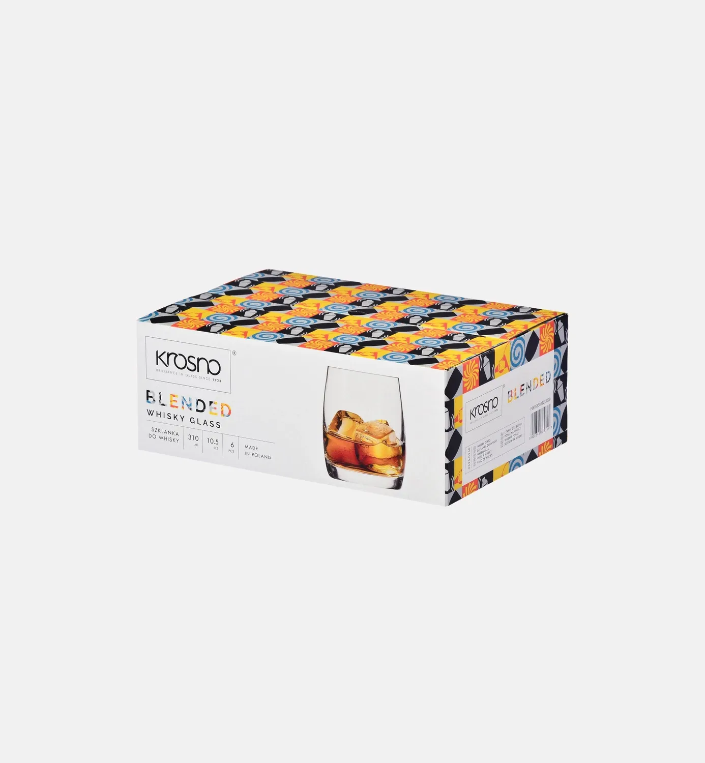 Krosno Blended whiskyglas 310 ml klart glas