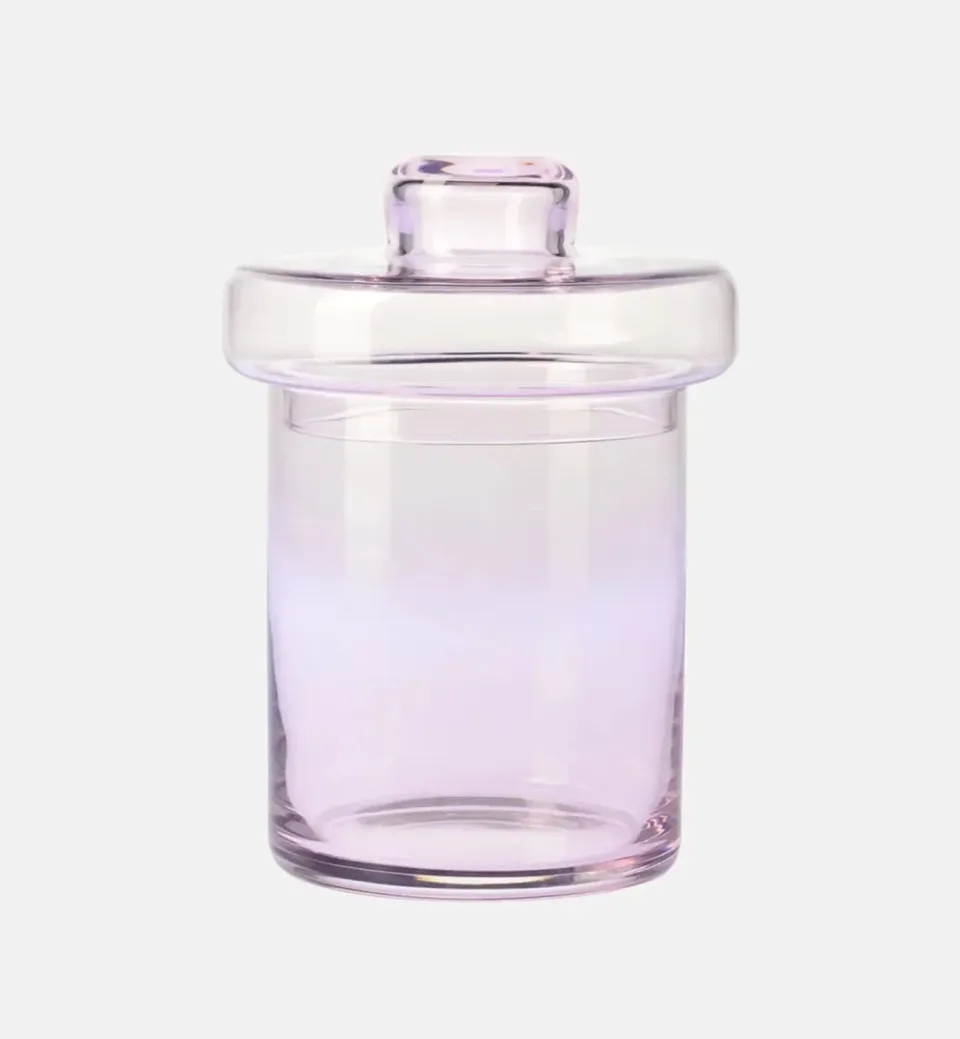 Krosno Gemstone krukke med låg rosa 27 cm