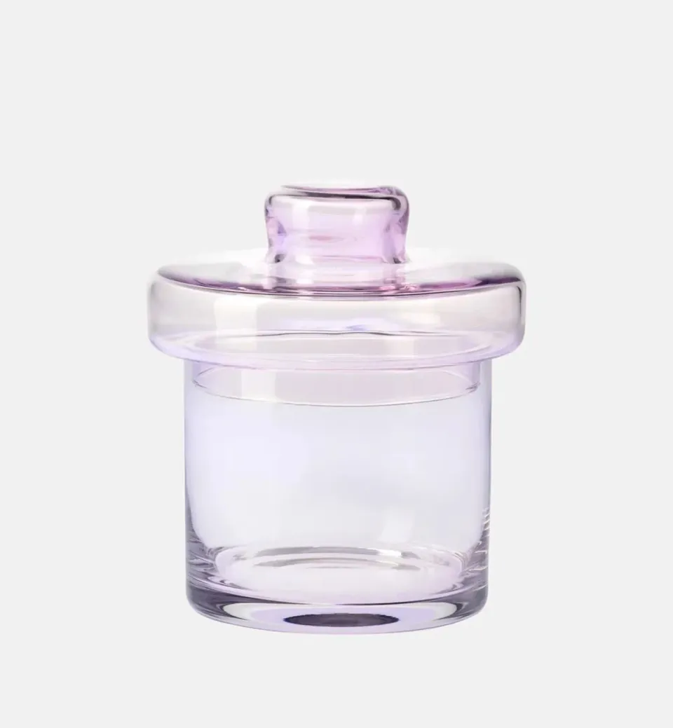 Krosno krukke med låg rose quartz 21,5 cm