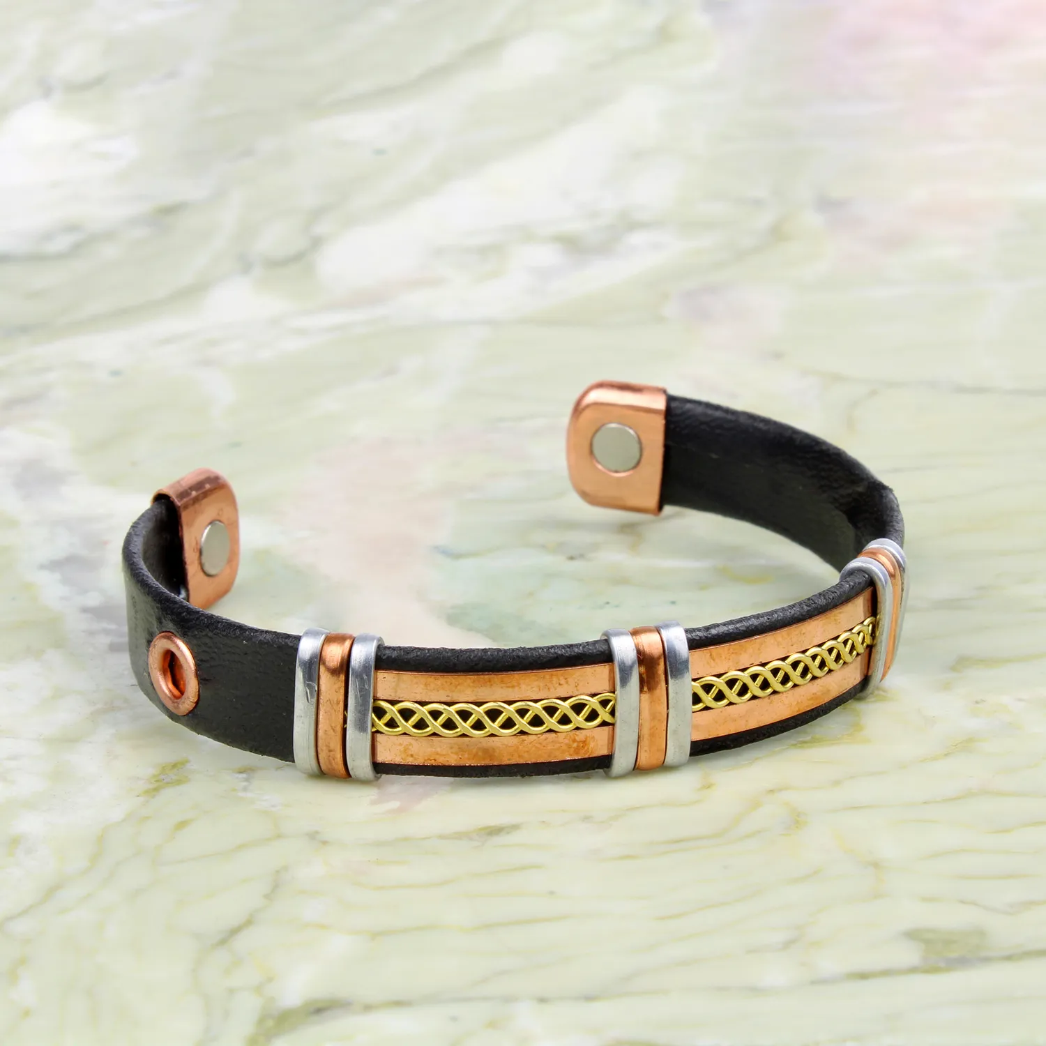 El'Cobre Design 53 let kobberarmbånd gaveæske magnet