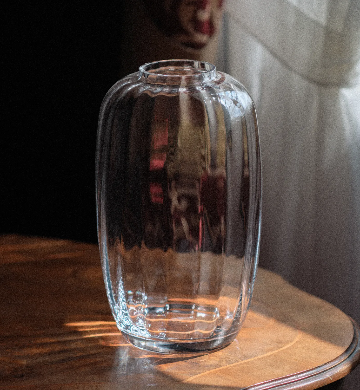 Krosno Ballerina vase 34 cm akvamarin krystal