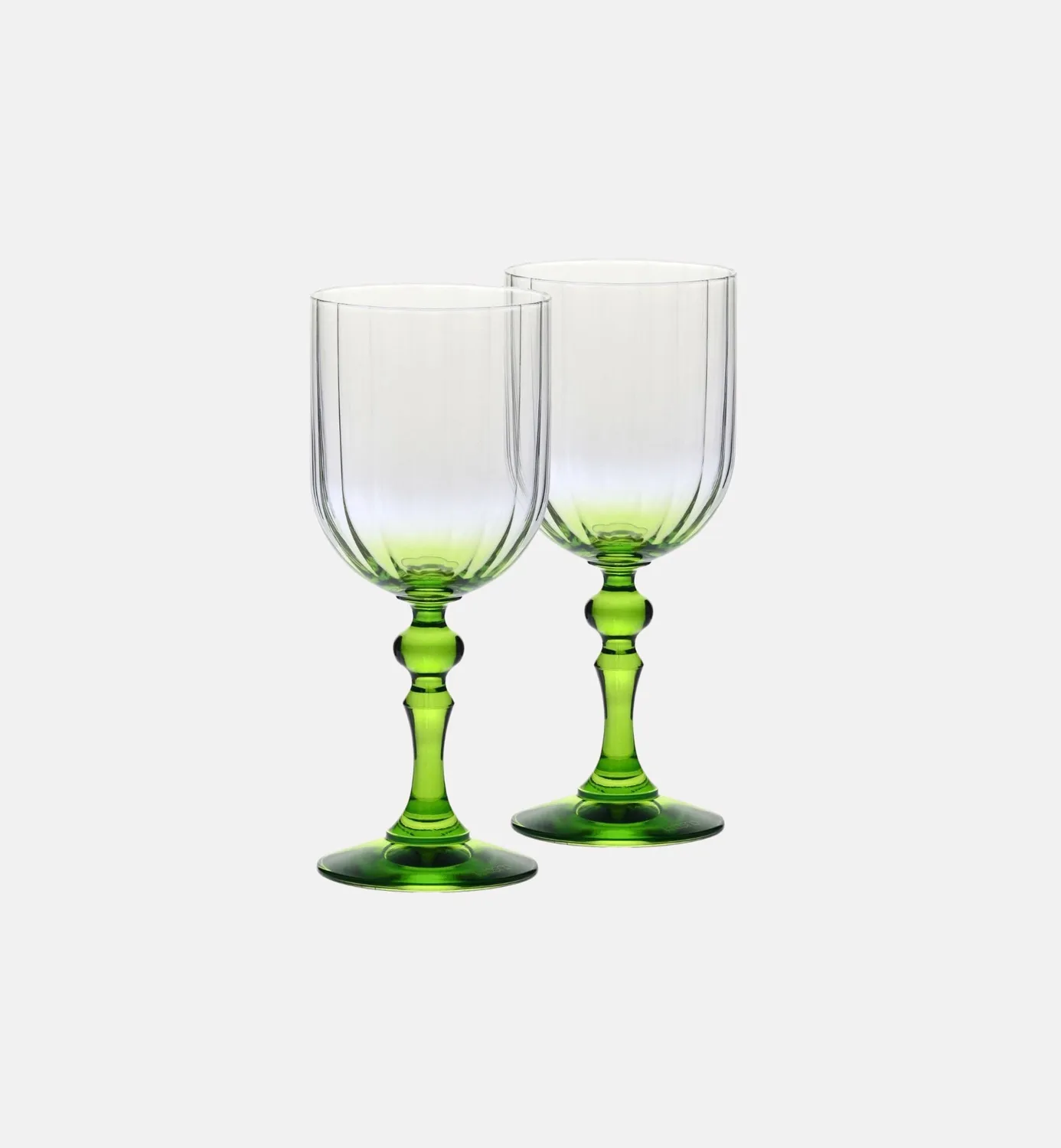 Krosno Ombré vinglas 300 ml grøn stilk