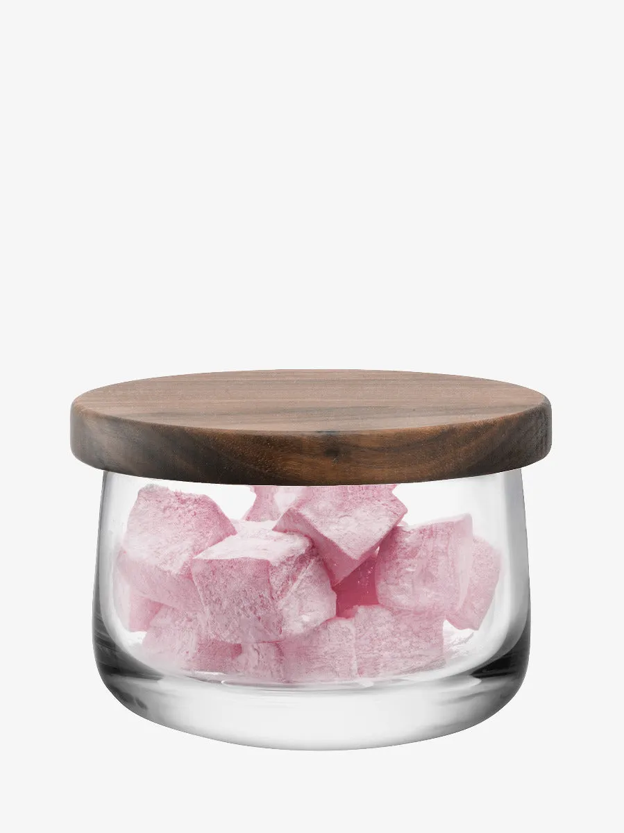 LSA City skål med valnødlåg i glas