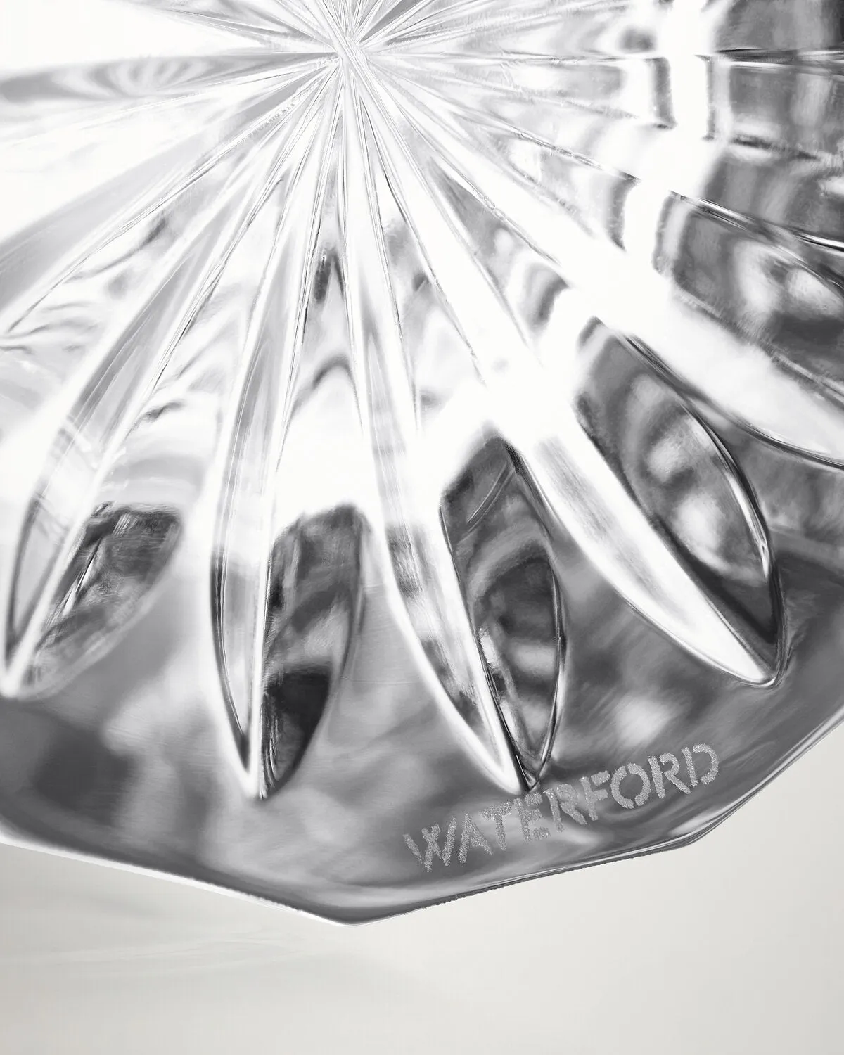 Waterford Lismore Red vase rød krystal blomster