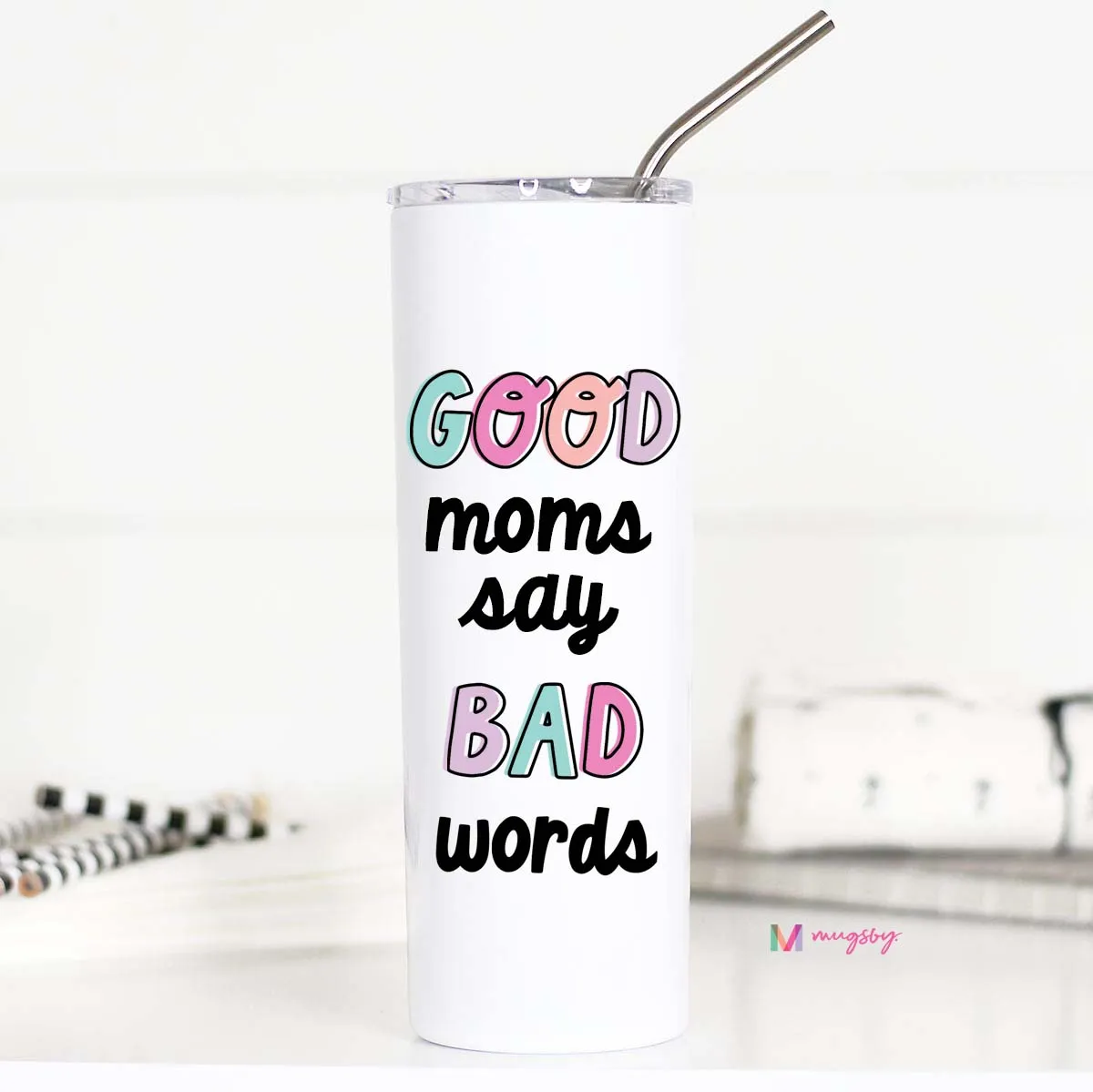 Mugsby Good Moms termokop 591 ml sjov
