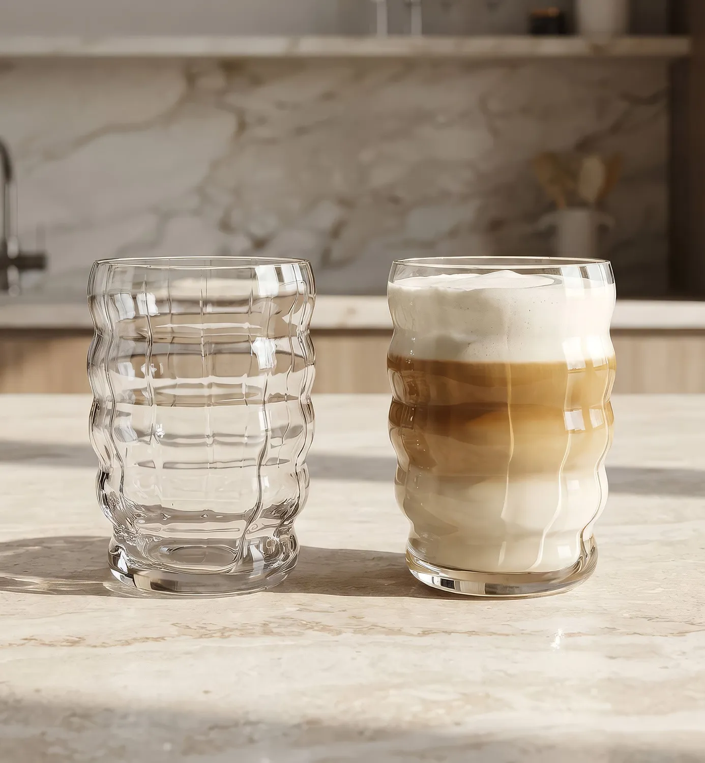 Krosno Coffee Moments latteglas 440 ml 4 stk